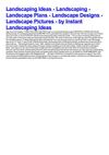 Landscaping Ideas - Landscaping - Landscape Plans - Landscape Designs - Landscape Pictures - by Instant Landscaping...