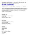 Mercury Mariner Outboard 115_135_150_175 Optimax Direct Fuel Injection Service Repair Manual DOWNLOAD