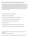Great Things About Offering A Secure Making Program T