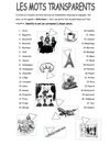 2 Les mots transparents