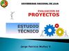 Estudio Técnico de la Evaluación de Proyectos