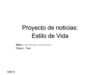 Proyecto de noticias: Estilo de vida