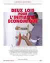 DEUX LOIS POUR L’INITIATIVE ECONOMIQUE