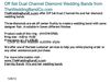 Off Set Dual Channel Diamond Wedding Bands from TheWeddingBandCo.com