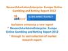 ResearchAarkstoreEnterprise Europe Online Gambling and Betting Report 2012
