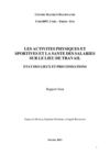 APS et santé des salariés au travail - rapport - 2012