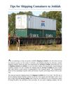 Tips for Shipping Containers to Jeddah
