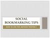 Social-Bookmarking-Tips