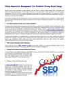 Online Reputation Management For Establish Strong Brand Image