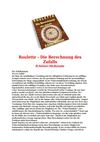 Roulette - Die Berechnung des Zufalls