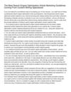 The Best Search Engine Optimisation Article Marketing Guidelines Coming From Content Writing Specialized S