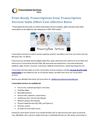 Print-Ready Transcriptions from Transcription Services India Offers Cost-effective Rates