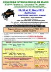 Grand PRIX International PIANO - MONTROND-les-BAINS - Auditorium 2013