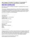 2007 Yamaha TT-R125(W) TT-R125E(W) TT-R125LW(W) TT-R125LWE(W)_LEW Service Repair Manual DOWNLOAD