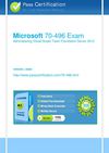 Free Microsoft 70-496 exam Question|Passcertification.com