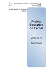 Projeto Educativo 2012-2016