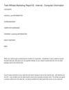 Task Affiliate Marketing Report © , Internet , Computer Information