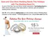 Save and Give More Wedding Bands This Holidays with The Wedding Band Co