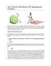 Top 3 Tips to Find Efficient PPC Management Company