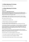11 Affiliate Marketing PLR Articles