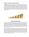 FOREX The Other Investment Vehicle