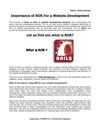 Importance of ROR For a Website Development