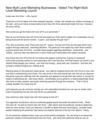 New Multi Level Marketing Businesses - Select The Right Multi Level Marketing Launch
