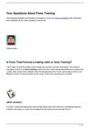 Your Questions About Forex Training