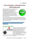 Tips for Developers to Develop Lucrative Android Applications