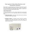 Case against Video Baby Monitors and movement monitors 