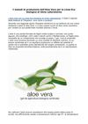 Omia aloe vera: i metodi di produzione per la Linea Eco biologica 