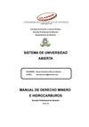 Derecho Minero e Hidrocarburos