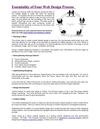 Essentiality of Four Web Design Process