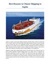 Best Reasons to Choose Shipping to Aqaba
