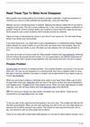 Read These Tips To Make Acne Disappear