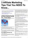 Affiliate Marketing Tips You Need To Know...