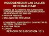 CALLES DE CHIMALISTAC PARA EMPEDRAR EN 2013