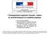 Plaquette de présentation enseignement supérieur français