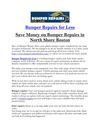 Bumper Repairs North Boston