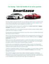 Car leasing- Takes the benefits of car at low payment
