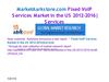 MarketAarkstore.com Fixed VoIP Services Market in the US 2012-2016 Services