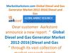 MarketAarkstore.com Global Diesel and Gas Generator Market 2012-2016 Diesel and Gas