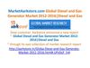 MarketAarkstore.com Global Diesel and Gas Generator Market 2012-2016 Diesel and Gas