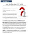 Interview Questions NOT to Ask