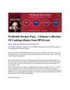 Profitable Recipes Pack – Ultimate Collection Of Cooking eBooks from 9PLR.com 