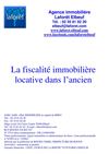 La fiscalité immobilière locative dans l’ancien