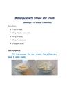 Mamaliguta with cheese and cream