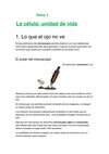 Tema 1. La célula: unidad de vida 