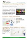 How to make cord bracelets with beads- bead jewelry for beginners