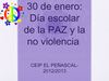 Día de la Paz-2º ciclo Primaria CEIP El Peñascal